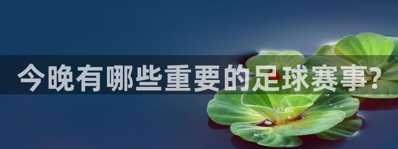  今晚有哪些重要的足球赛事?